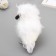 Fluffy "Slovy in sparkles" white 9x11x16 cm