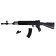 AK-47 machine gun, with a laser, black color