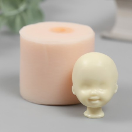 Mold Silicon "Baby Head" No. 15 2.5x2.5x3 cm