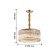 Negociant chandelier, 6x40W E14, color gold