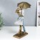Polystone souvenir "In love pair under an umbrella" Blue-and-white gradient 37.5/31x8.5x15 cm