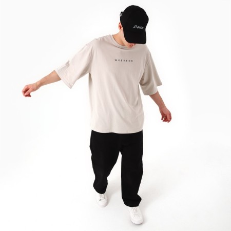 Men's cap with reflective elements, black color, river 56-7