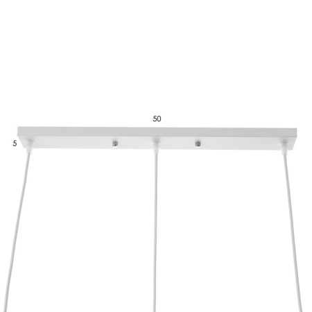 Bayerlux lamp "Barney" 3he27 40W white 21x51x21-120cm-7