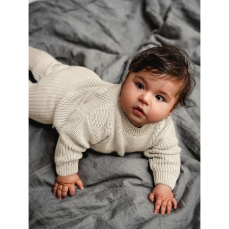 Pants knitted children's amababy pure love comfy, height 98, milk color-11