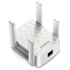 DIGMA D-WR310 (D-WR310V2) N300 Wi-Fi White wireless signal