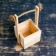 Wooden Kashpo 12 × 12 × 11 (25) cm "openwork", handle rope, natural giving beautifully