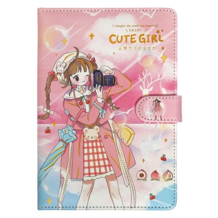 Notebook Gift Book with a Slocation, A6+, 48 sheets, line, 12.5 x 19 x 2 cm, "Anime"-1