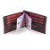 Buying clip, burgundy color