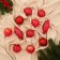Set of jewelry plastic 11 pcs "Melody" icicles, 6 cm, red