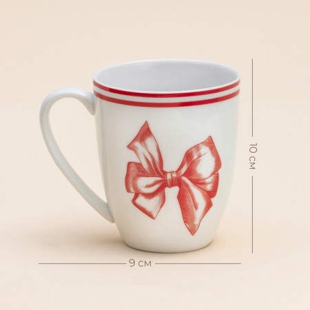 New Year's circle SL Home "Great Time", 400 ml, 9 × 10 cm, porcelain, white-1