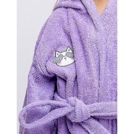 Baby robe, height 128 cm, lilac color-1