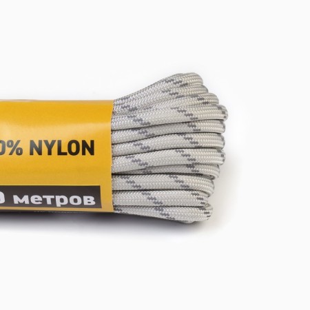 Paracord 550 reflective, nylon, gray, d - 4 mm, 10 m-3