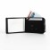 Male purse on magnets, department for bills, cards, coins, black color