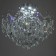Chandelier 6x60W E27 +LED PDD Chrome 56x56x47cm SVK