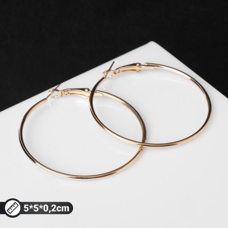 Classic-rings "Classic" d = 5 cm, color gold