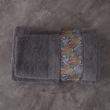 Terry towel Sofi de Marko Hamlet, 550 g, size 50x90 cm, color anthracite-1