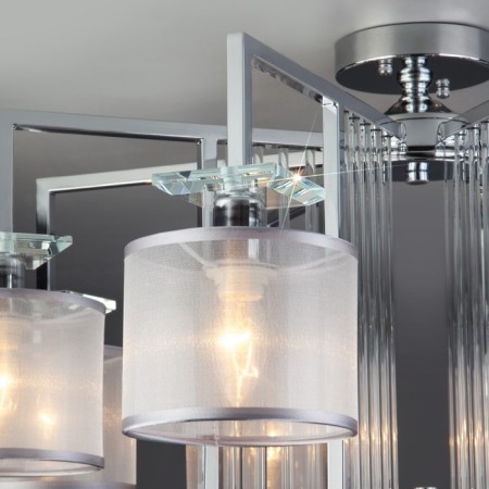 Smart Ceiling Light Fargo, 40W, E14, 83x83x38 cm-3