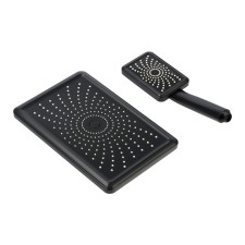 Set of shower League Zein Z3554, upper on the hinge, rectangular, black