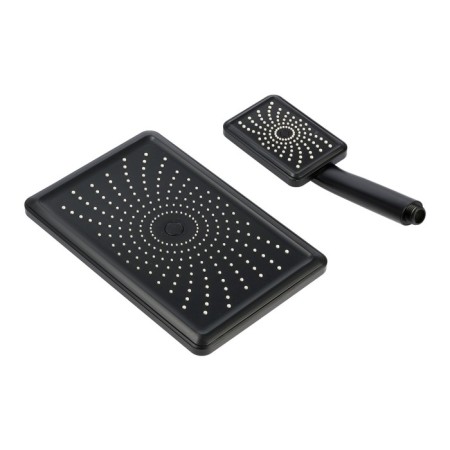 Set of shower League Zein Z3554, upper on the hinge, rectangular, black