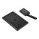 Set of shower League Zein Z3554, upper on the hinge, rectangular, black