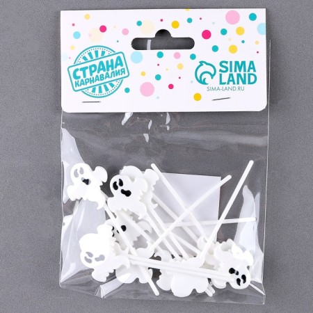 Skewers "Ghost", in the set 12 pcs., White color-3