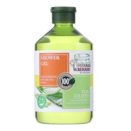 Shower gel moisturizing with aloe vera extract "Herbal & Berries" by Modamo 500ml