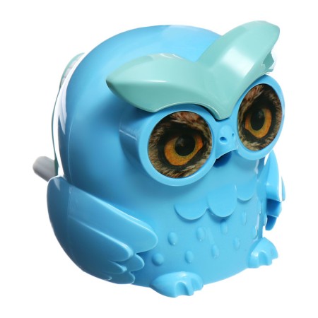 Mechanical sharpener with the container owl blue-5