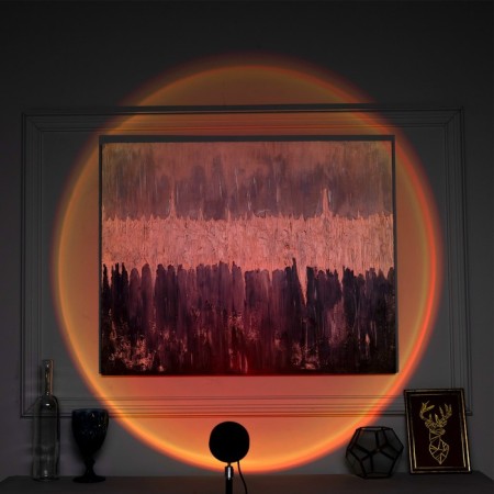 Light device "Sunset", 5 cartridges, height adjustment, multi -plate glow (RGB), 5 V