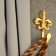 One -rod hook for curtains Cappio KC113, color gold, 2 pcs