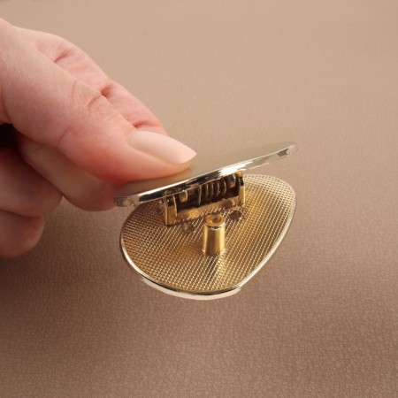 Bag staple 4.8 × 3.5 cm, gold color-3