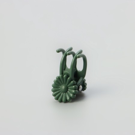Clip for plants "flowers", set of 10 pcs., Brown-4