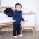 Jumper knitted baby I "Trendy" Height 80-86 cm, blue color
