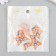 Decor for creativity Plastic "Butterfly with gold points" 1.5x2.2 cm