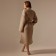 WAFEL Women's bathrobe SL Home: Waffle "Sabbia", size S, 100% cotton, 320 g/m2