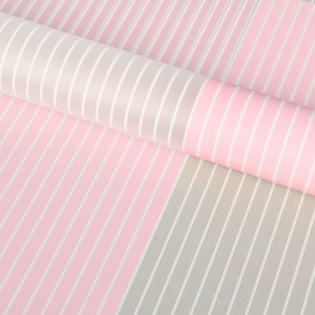 Flower film matte "stripes", 58 x 58 cm