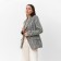 Jacket tweed double -breasted mist p. 48. Blue