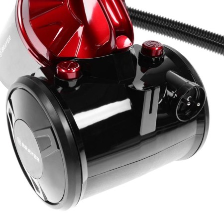 Vacuum cleaner Brayer 4202br, 2200/420 W, 2.5 l, cyclone, black and red-5