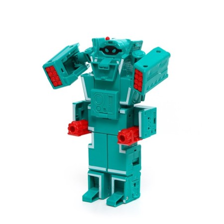 A set of robots "alphabet", transforms, 6 pieces, gather in 1 robot-1