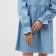 Women's dress with a collar Mist, p.46, light blue
