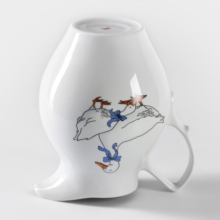 Porcelain's jug “geese”, 2 l, mix-7