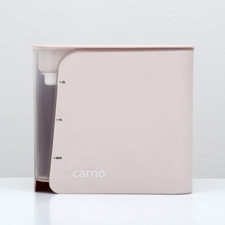 Animal fountain Carno, 2 l, with a water sensor and a filter, 18x16 cm 2 l, pink-2