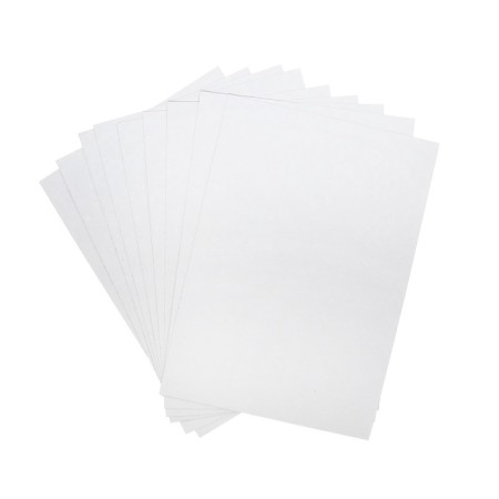 White cardboard A5, 24 sheets, non -moped, density 200 g/m2, in the folder-3