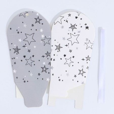 Bonbonniere box, gift packaging, “stars”, 7.5 x 8 x 7.5 cm-5