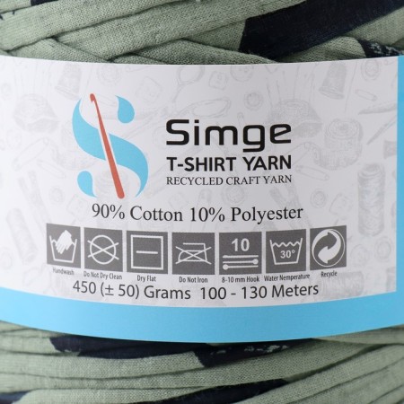 Knitted yarn secondary 90% cotton, 10% p/e, 100m/450 ± 50 g (camouflage)-3