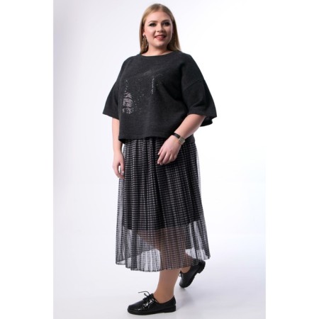 Female jumper, size 52, black color-2