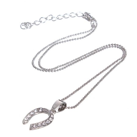 Piece "Snow", white color in silver, 45 cm-1