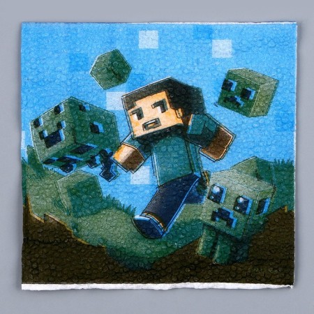 Napkins single -layer “Games”, 24 × 24 cm, in a set of 20 pcs.-2