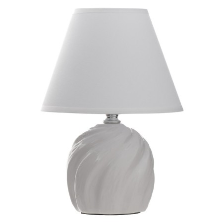 Lamp table ceramics "Gaddy" 1HE14 40W white 18x18x27 cm Risalux-7
