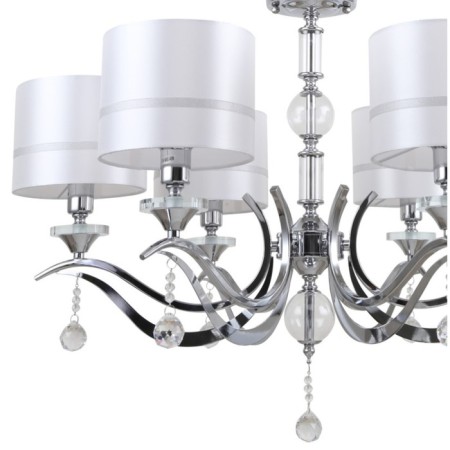 Suspended chandelier Flippe 6xe14 40w, size 72x72x53-110 cm, color chromium-1