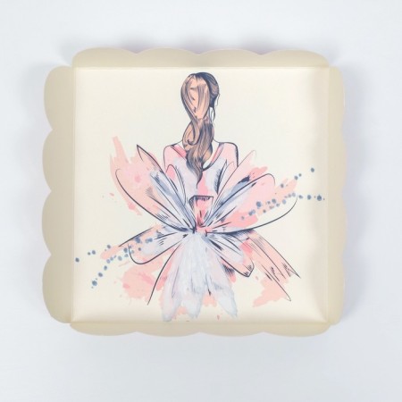 Cookie box, "romance", 12 x 12 x 3 cm-3